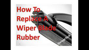 How To Replace A Wiper Blade Rubber refil insert - YouTube