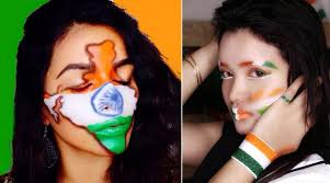 from tricolour eyeshadow to indian flag