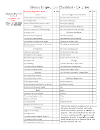 Home Inspection List Template Document Sample My Man Horizon