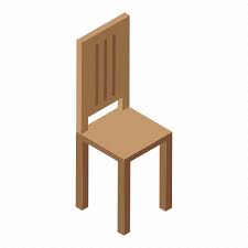 Cartoon Chair Fashion Isometric