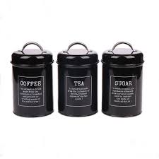 Target/household essentials/canisters set sugar coffee (101)‎. Kitchen Canister Set 3 Piece Coffee Canister Sets Galvanized Decor Products Manufacturer For Home And Garden