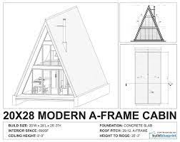 A Frame Cabin Architectural Plans