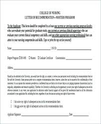 Nursing Coworker Letter Of Recommendation Template Updrill Co