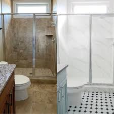 Paint Shower Tile To Look Like Marble