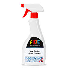 fireplace glass cleaner soot buster