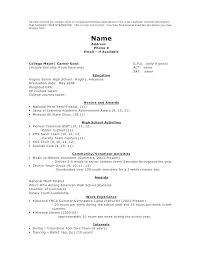 Extracurricular Resume Template Activities Example Format
