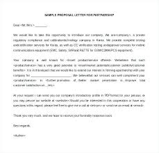 Sample Product Proposal Letter Business Letter Of Intent In