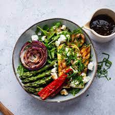 grilled vegetable salad with balsamic