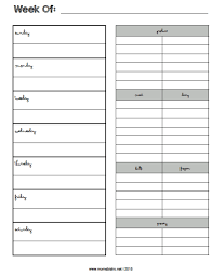 How To Start Meal Planning Printable One Week Meal Planner