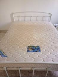 queen size iron bed frame mattress