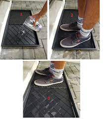 shoe sanitizing entry exit mat carpet