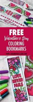My favorite way to add a little color is the painting with markers method. Free Printable Valentine S Day Coloring Bookmarks