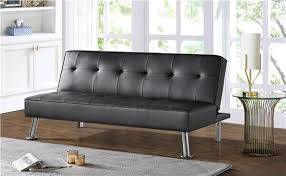 futon sofa couch modern faux leather