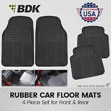 car rubber floor mats all weather 4 pc