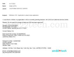 The examples are meant to give you an idea of what to say in a sample letter of support for inmate and help you get started on writing your own letter for an inmate to the parole board for your loved one. Uscis Sample Application Withdrawal Letter Use App Usa