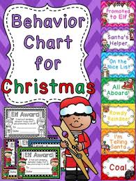Christmas Behavior Chart Classroom Behavior Chart