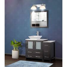 Choose from a wide selection of great styles and finishes. Vanity Art Ravenna 42 Inch Bathroom Vanity In Espresso With Single Basin Vanity Top In Whi The Home Depot Canada