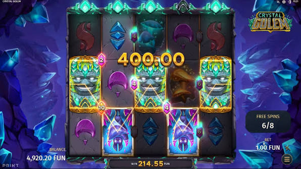 Crystal Golem (Print Studios) Demo and Slot Review