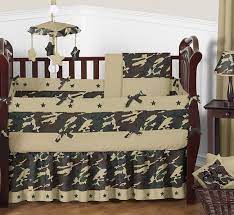 Green Camo Baby Bedding 9pc Crib Set