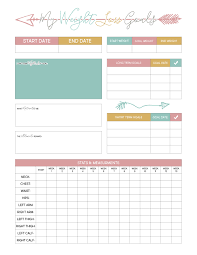 Free Printable Weight Loss Chart Mult Igry Com