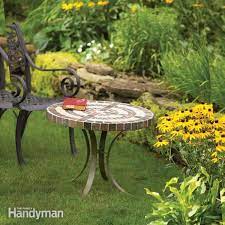 build an outdoor table with tile top