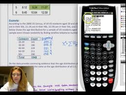 calculate chi squared on the calculator
