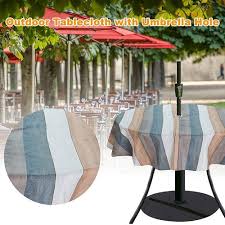 Zipper Umbrella Hole For Patio Garden Table