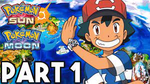 Pokemon Sun and Moon Gameplay Walkthrough Part 1 - FULL GAME 2+ HOURS!!  (3DS Pokemon Sun Gameplay) - YouTube