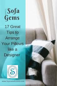 arrange pillows like a designer