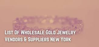 list of whole gold jewelry vendors