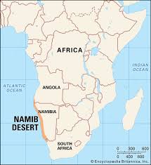 Namibia on the african map. Namib Location Map Climate Plants Animals Facts Britannica