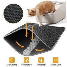 cat litter mat eva double layer kitty