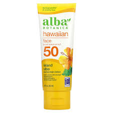 hawaiian face sunscreen lotion spf 50