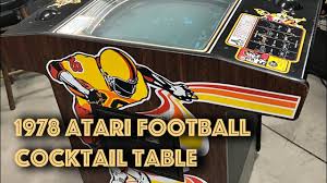 1978 Atari Football Cocktail Table - YouTube