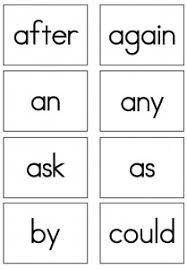 Dolch Sight Words Flash Cards First Grade Sight Words Reading