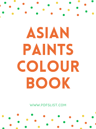 Asian Paints Colour Book 2022 Pdf