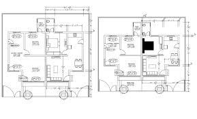 Semi Furnished 2d Drawing In Dwg Format