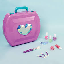 kids makeup case with mirror and lights