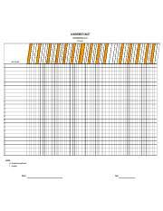 Achievement Chart Tarp H4ft X W6ft 5 Pcs Bookkeeping Nc