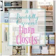 Folding ideas for linen closet. 20 Beautifully Organized Linen Closets The Happy Housie