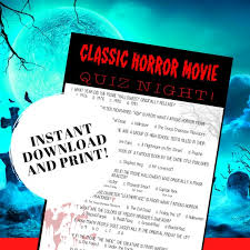 Ask questions and get answers from people sharing their experience with risk. Classic Horror Movie Trivia Quiz W Answers Printable Trivia Etsy