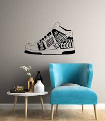 Sneaker Vinyl Wall Decal Shoes Teenager