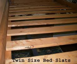twin bed slats wood