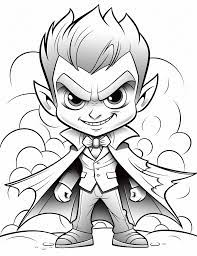 Vampire | Coloring books for children: 7 coloring pages