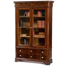 bookcase with glass doors