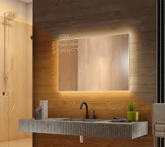 Backlit Bathroom Mirrors Illuminated