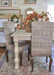 natural woven rattan dining chair set