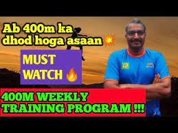 400m workout weekly training program
