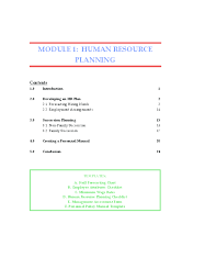 Pdf Module 1 Human Resource Planning Chanura Mudalige