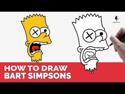 how to draw bart simpsons easy you